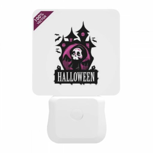 Night Light, A Black And White Halloween Logo. -Nuas Diy Shop a53a819b4a95cecd0cc8c66090b708f326edccb1