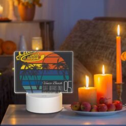 Rectangular Acrylic Night Light, A Surfboard Rental Advertisement For Venice Beach -Nuas Diy Shop a5a2ee1d4e34a8d181e9a2cfa4eb78c626e5d649