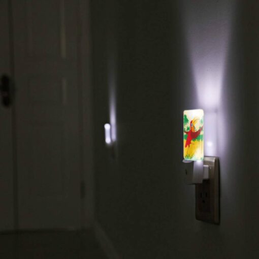 Night Light, A Red Bird With A Yellow Beak Is Flying In The Air. -Nuas Diy Shop a617e7cd611aa6b41f37c3069b9c6dd91f95e049