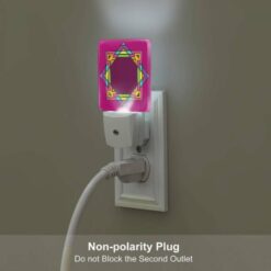 Night Light, A Colorful Geometric Design On A Pink Background. -Nuas Diy Shop a6190e387c48c5565e28fce0fc07e0632bc30e3d