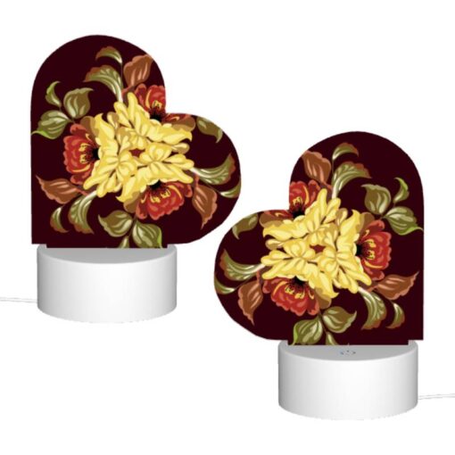 Love Acrylic Night Light, A Colorful Flower Design With Yellow -Nuas Diy Shop a62fc2285d484b4a527ac6eabdb20a7e7ea3098d