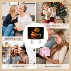 Rectangular Acrylic Night Light, A Pumpkin With A Hat On It. 9 Rectangular Acrylic Night Light, A Pumpkin With A Hat On It. -Nuas Diy Shop a6d2692125369643c000564c4e50e7c747984398