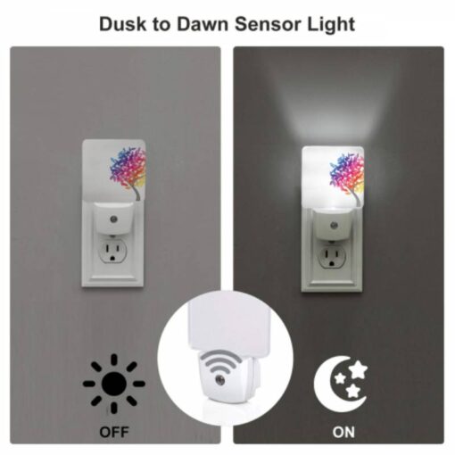 Night Light Set Of 2, A Colorful Tree With Leaves In Different Colors. -Nuas Diy Shop a6f325491467c1b8554acb83b5e9b4fc639964bb