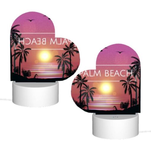 Love Acrylic Night Light, A Sunset Over The Ocean With A Beach Scene. -Nuas Diy Shop a71a7a96264c493fe9cad150210f76f720773853