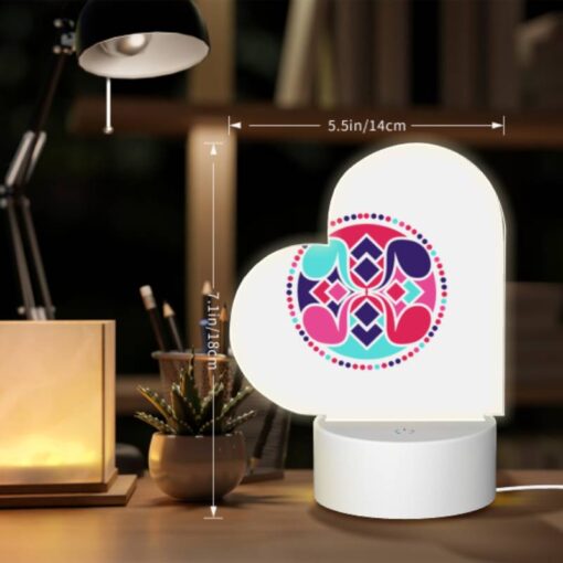 Love Acrylic Night Light, A Colorful Circle With A Pink And Blue Design. -Nuas Diy Shop a7c8aca830bfa60b7be7482e783f194070867b4f