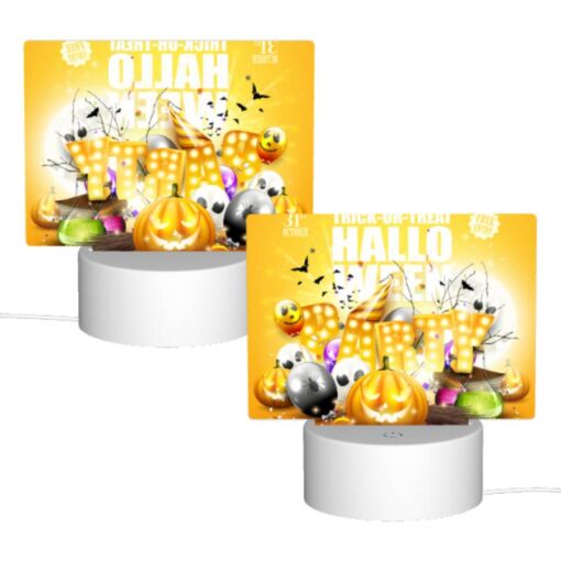 Rectangular Acrylic Night Light, A Poster Advertising A Halloween Party. -Nuas Diy Shop a7d21998a91facd087d4fbac2a482d46d9d97038