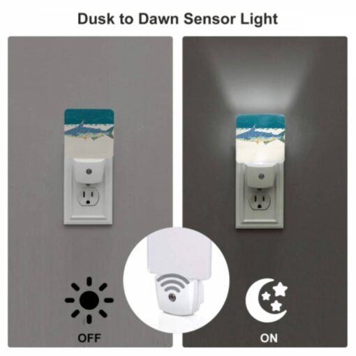 Night Light Set Of 2, A Blue And White Fish Swimming In The Ocean. -Nuas Diy Shop a7efdb017e49d8cba34edff0c329b2096a410e4f