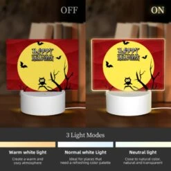 Rectangular Acrylic Night Light, A Cartoon Owl Sitting On A Branch In Front Of A Full Moon. -Nuas Diy Shop a8051051da850587aa6d2093c4d50b268c560b9e