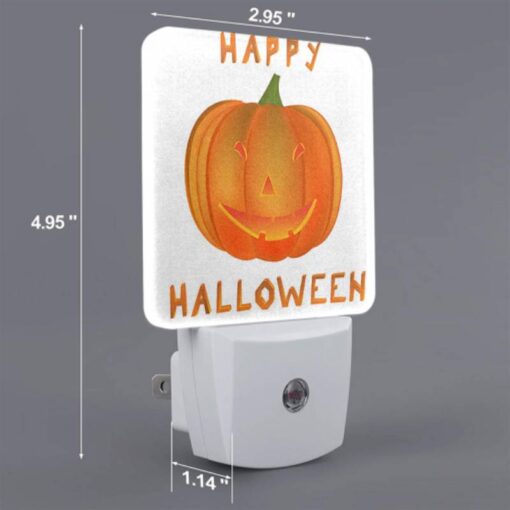 Night Light Set Of 2, A Happy Halloween Sign With A Pumpkin On It. -Nuas Diy Shop a821c14793914adb23f37af980cbd39f1a1e1cfd