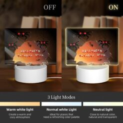 Rectangular Acrylic Night Light, A Poster For Halloween On October 31st. -Nuas Diy Shop a857625b3603db80c7a9f282b5f01d45cf3afebc