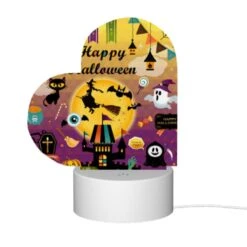 Love Acrylic Night Light, A Colorful Poster With Halloween Decorations And A Witch On A Broom. -Nuas Diy Shop a8ebfd816328f30e6996981a156e95f480daeed6