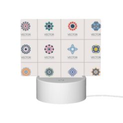 Rectangular Acrylic Night Light, A Collection Of Different Colored Geometric Shapes. -Nuas Diy Shop a94af8c4d85d80c26e7eb2635992b1c7c7c2ffb0