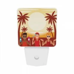 Night Light Set Of 2, Three People Are Standing On A Beach -Nuas Diy Shop a9780e7274a3c3c1336537676562de5672d19069