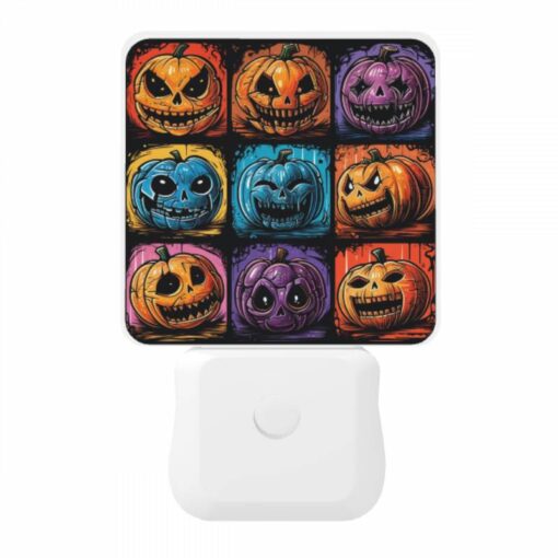 Night Light, A Collection Of Halloween Pumpkins With Different Expressions. -Nuas Diy Shop a9ac94b713e1fdc357d92630e4e42a0e1ec54dc4