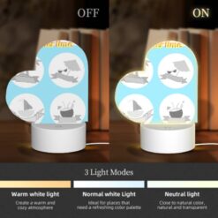 Love Acrylic Night Light, Four Different Beach Items Are Shown In A Circle. -Nuas Diy Shop a9bfb4568d9f75d7f1912c453b7d56f84fd675c5