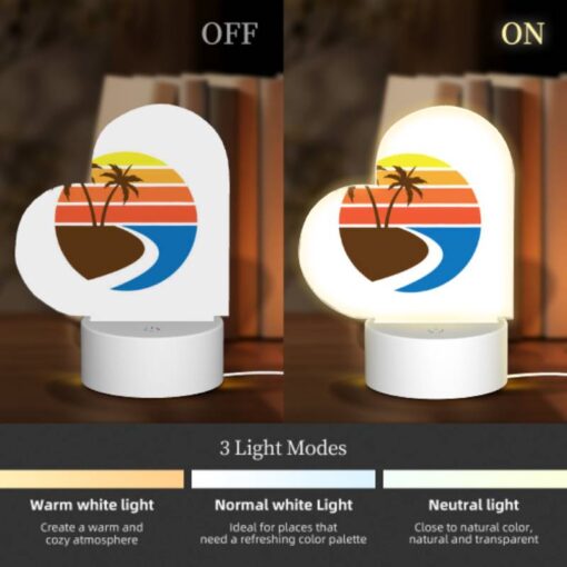 Love Acrylic Night Light, A Sunset With A Beach And Palm Trees. -Nuas Diy Shop a9e0ce9bcbc3d474ed7b25f768f8950274c275f6