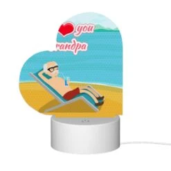 Love Acrylic Night Light, A Man Is Sitting On A Beach Chair With A Drink In His Hand. -Nuas Diy Shop aa6e2e23b4bb5371dc4be4a6225e61f630d74d77