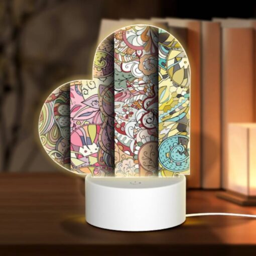Love Acrylic Night Light, Three Colorful Designs Are Displayed On A Wall. -Nuas Diy Shop aa7db6ffa30943f1444c338a4d9e5fcb507451c0