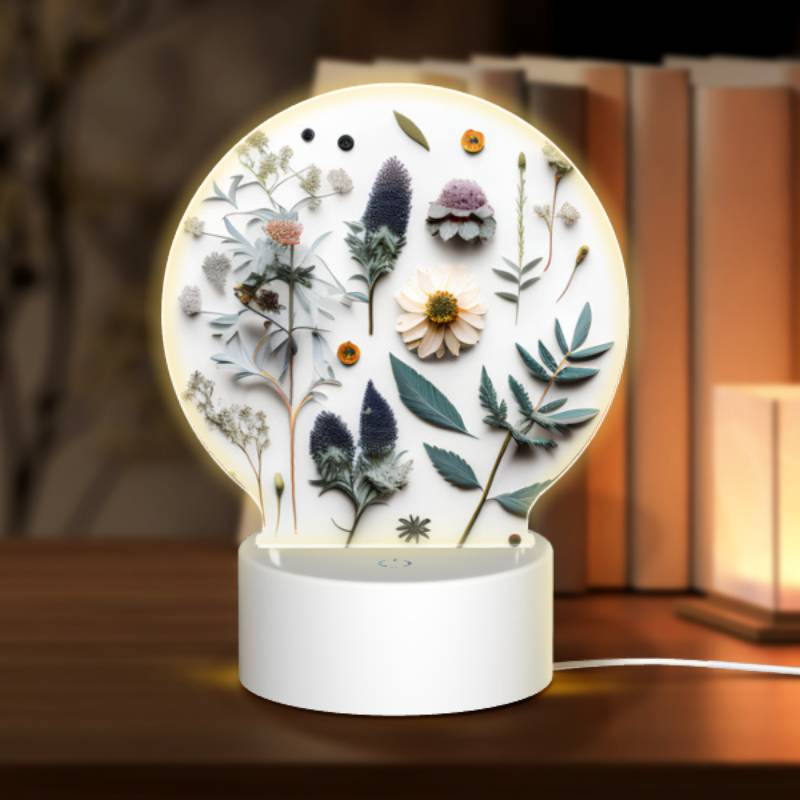 Round Acrylic Night Light, A collection of different flowers and plants. Round Acrylic Night Light, A Collection Of Different Flowers And Plants. -Nuas Diy Shop aaa679eea0a32e2eafc0ed9e1f9b1b73d46772da