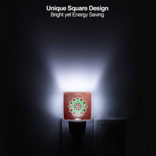 Night Light, A Green And Brown Geometric Design. -Nuas Diy Shop aaeb28c51e55089ed7767e56467ea6a32ea06810