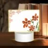 Rectangular Acrylic Night Light, A Picture Of Flowers With A White Background. 2 Rectangular Acrylic Night Light, A Picture Of Flowers With A White Background. -Nuas Diy Shop ab20d347385791404d825b47507583892db6f83c