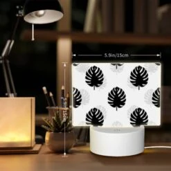 Rectangular Acrylic Night Light, A Pattern Of Trees With Black And White Leaves. 7 Rectangular Acrylic Night Light, A Pattern Of Trees With Black And White Leaves. -Nuas Diy Shop ab3f1ca6c426735393a4a4ad8a93395ba7b00468