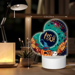 Love Acrylic Night Light, A Round Design With A Pumpkin And A Wizard's Hat On It. -Nuas Diy Shop ab6af5c364ae99a419aa4a3e2ea4ba1fc2841ea5