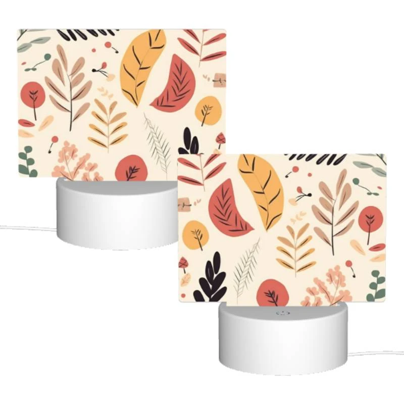 Rectangular Acrylic Night Light, A collection of leaves and flowers in various colors. Rectangular Acrylic Night Light, A Collection Of Leaves And Flowers In Various Colors. -Nuas Diy Shop abbcc59f17aeefa2046b5892f98180b2731f9e2c