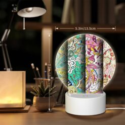Round Acrylic Night Light, Three Colorful Designs Are Displayed On A Wall. -Nuas Diy Shop abe9e2c776adb1ce6b68eb3228cc1c412e9f89c6