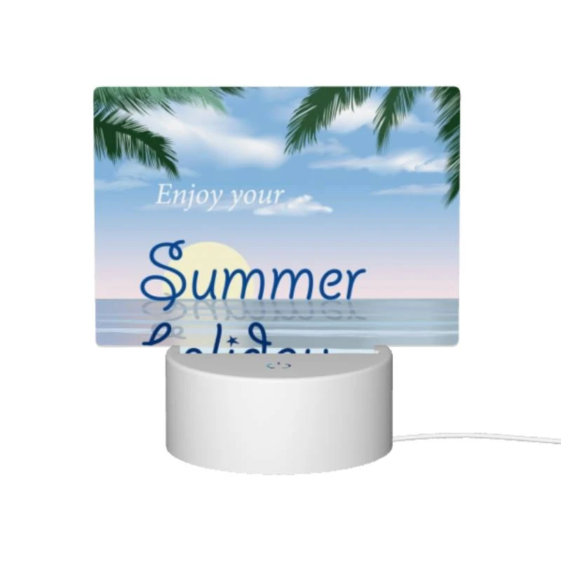 Rectangular Acrylic Night Light, A beautiful beach scene with a palm tree and a shell. Rectangular Acrylic Night Light, A Beautiful Beach Scene With A Palm Tree And A Shell. -Nuas Diy Shop ac28b2bfe5a051fda0b68dae3005cf981abb756e