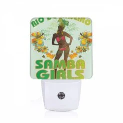 Night Light, A Woman In A Bikini Is Posing For A Poster Advertising Rio De Janeiro.