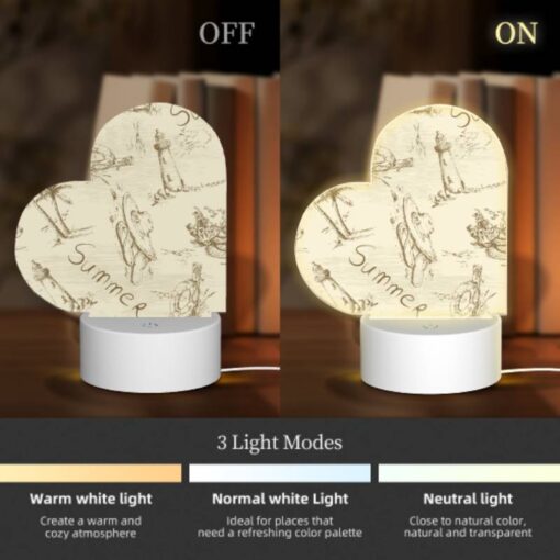 Love Acrylic Night Light, A Collection Of Beach-related Items -Nuas Diy Shop ac4913a3b6edbd56cadcf76ecd8560c8590e43d2