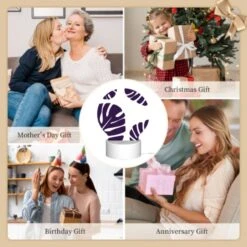 Round Acrylic Night Light, A Pattern Of Leaves On A White Background. 9 Round Acrylic Night Light, A Pattern Of Leaves On A White Background. -Nuas Diy Shop ac55015bfe9012996bf2716678c7d3ca19a078a3