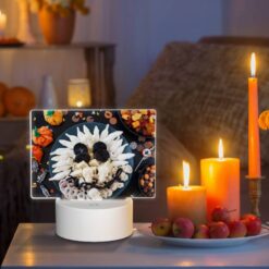 Rectangular Acrylic Night Light, A Plate Of Food With A Skull On It. -Nuas Diy Shop ac9ebaf8b7c8b35af39e6cb7f7341bd6fe669541