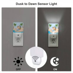 Night Light Set Of 2, A Collection Of Travel Documents And A Suitcase Are Placed On A Sandy Beach. -Nuas Diy Shop acb24bbb40cab95f2cf06d57af3d776955833075