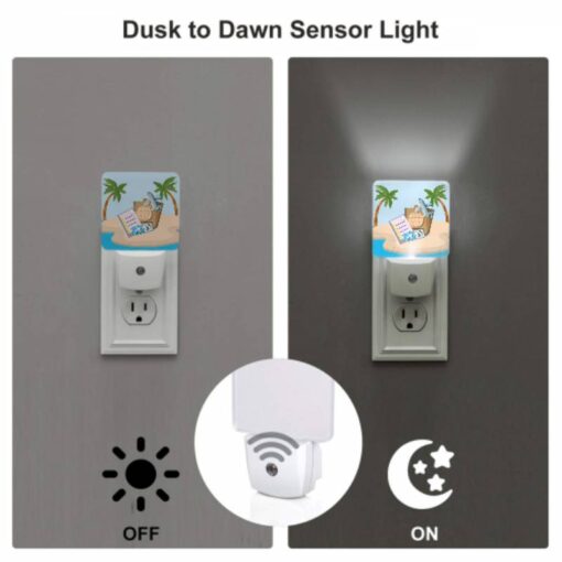 Night Light Set Of 2, A Collection Of Travel Documents And A Suitcase Are Placed On A Sandy Beach. -Nuas Diy Shop acb24bbb40cab95f2cf06d57af3d776955833075
