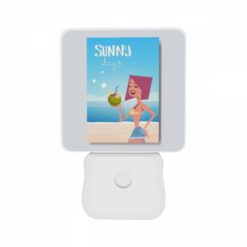 Night Light Set Of 2, A Cartoon Woman Is Holding A Coconut And A Straw. -Nuas Diy Shop acc3e091a185e404ae7a602be44e545c1fb13139