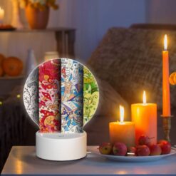 Round Acrylic Night Light, Four Different Colored Designs Of A Tree. -Nuas Diy Shop ad4ed2134ac8f3e92998003f58d7955567a83b52