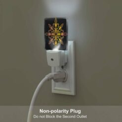 Night Light Set Of 2, A Colorful Flower Design With Yellow -Nuas Diy Shop ad85235335672d8b1f612f728d71aae918d831e5