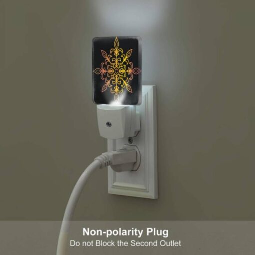 Night Light Set Of 2, A Colorful Flower Design With Yellow -Nuas Diy Shop ad85235335672d8b1f612f728d71aae918d831e5