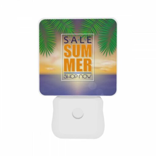 Night Light Set Of 2, A Sale Sign For Summer Is Displayed On A Beach. -Nuas Diy Shop ae222381d8103adc5120c6f845a42859527198a2