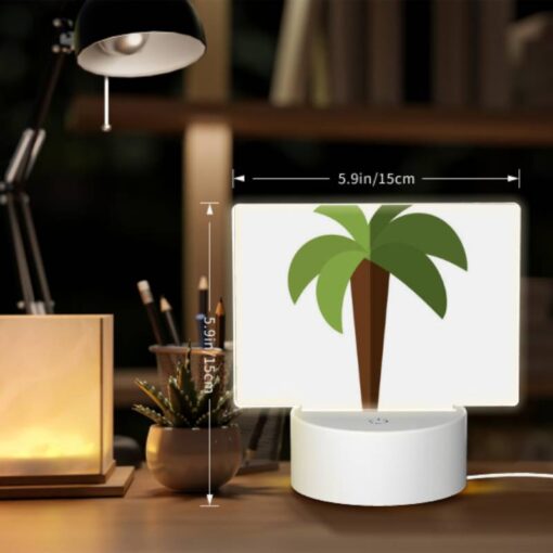 Rectangular Acrylic Night Light, A Green And Brown Carrot Is Sticking Out Of The Ground. -Nuas Diy Shop aeb2327ab74b929ea21b38e5424c264d800aebb7