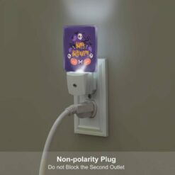 Night Light Set Of 2, A Purple Background With A Halloween Sign And Skeletons. -Nuas Diy Shop aed5335f1f41040eb5e1278ee21390f35d7bdad1