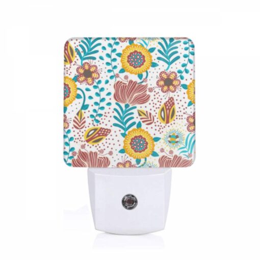 Night Light, A Colorful Floral Pattern With Yellow -Nuas Diy Shop af417449ae6e594221c1baeef9701d444e825646