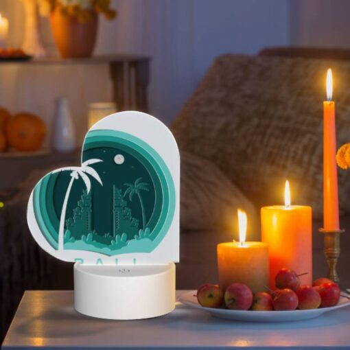 Love Acrylic Night Light, A Round Logo For The City Of Bali. -Nuas Diy Shop afb214d36fee16d7079fd9e18e38f5b1dc7a5049
