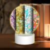 Round Acrylic Night Light, Three Colorful Designs Are Displayed On A Wall. -Nuas Diy Shop b00a4c6b4ffea609c778a7c34a49d0833af54512