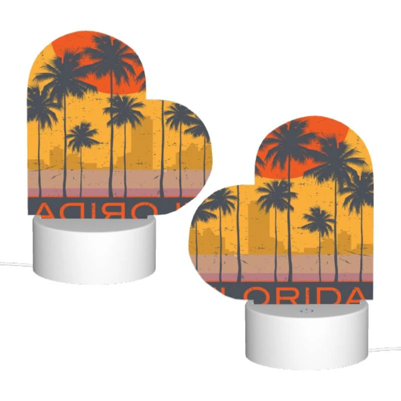 Love Acrylic Night Light, A sunset over a city with the word Florida written in the foreground. Love Acrylic Night Light, A Sunset Over A City With The Word Florida Written In The Foreground. -Nuas Diy Shop b07c957a7b0d7f22fae53a145fd59eb268fd136b