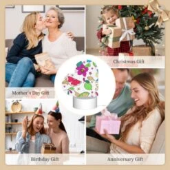 Love Acrylic Night Light, A Colorful Floral Pattern With Leaves And Flowers. -Nuas Diy Shop b0984f8bd0d50088450f73e93a8a80605af63c3a