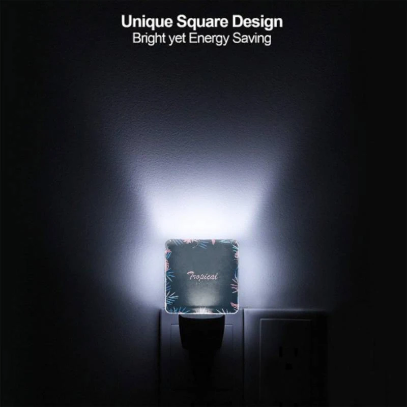 Night Light Set of 2, A blue and pink leaf design with the word tropical in pink. Night Light Set Of 2, A Blue And Pink Leaf Design With The Word Tropical In Pink. -Nuas Diy Shop b0b55c0f5b1e4173b61ef95563cb95287566d6f8