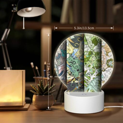 Round Acrylic Night Light, Three Colorful Designs Are Displayed On A Wall. -Nuas Diy Shop b10386d033e825ac5b21fe694efece6986ca7cd9